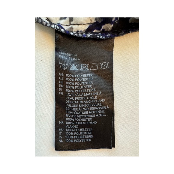 H&M black/grey/white/Navy cap sleeve knee length dress. Size 12. Classic - Picture 6 of 8